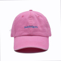 Roze Wash Cotton Dad -hoed met borduurlogo