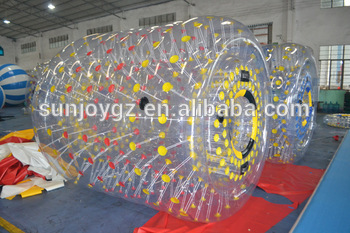 Factory price 1.0m pvc Inflatable Water Roller Ball for commercial use