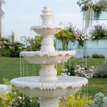 Fonte de escultura de jardim para decoração externa