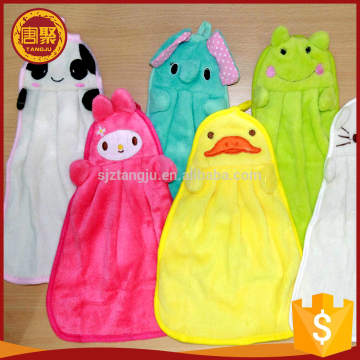 Professional Supplier Microfiber Kitchen Hanging Hand Towels Wholesale/ Home Decoration Coral Fleece Hand Towel