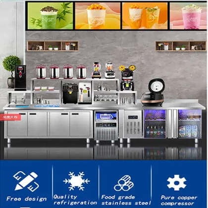 Milk Tea Shop Equipment: Double Temperature Freezer Manufacturers