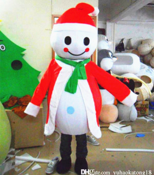 Lovely Hot Sale Christmas Snowman Mascot Costume Cartoon Performing Adult Size Xmas Party or Commercial Activities Supply
