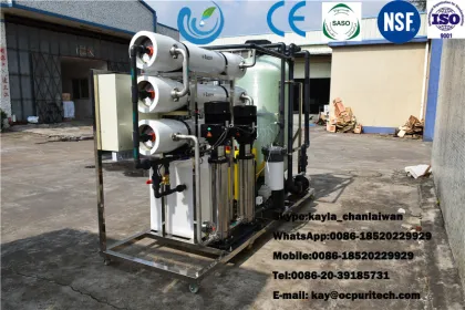 Brackish Water Process Reverse Osmosis(RO) DOW Membrane Filter Machine 2500L/Hr