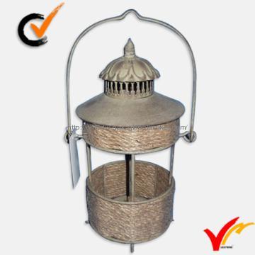 Vintage pavilion-shaped candle holders