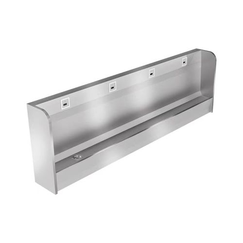 An Wand montierter Edelstahl Urinal
