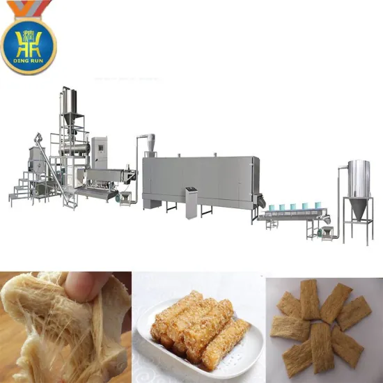 Automatic soya protein tvp/tsp snacks making machine
