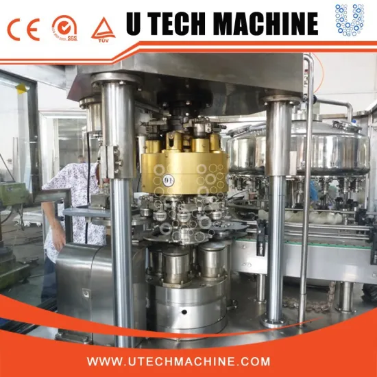 Aluminum/pet can imported capping head induction sealing machine