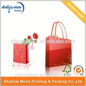 Customized paper print paper gift bag