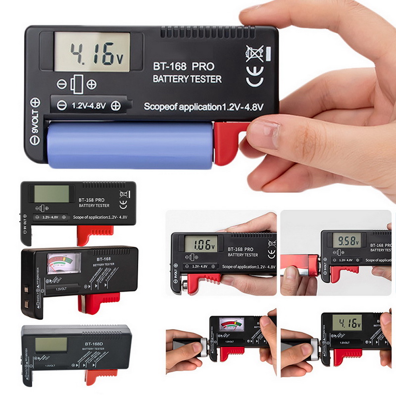 BT-168 PRO Digital Battery Capacity Tester for 18650 14500 Lithum 9V 3.7V 1.5V Cell C D Batteries Tester M05 20 Dropship