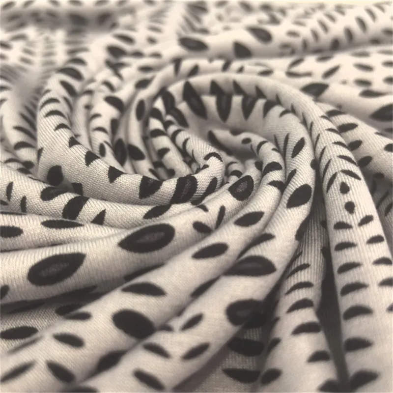 พรีเมี่ยม 95% วิสโคส 5% ผ้าสแปนเด็กซ์สำหรับเดรส