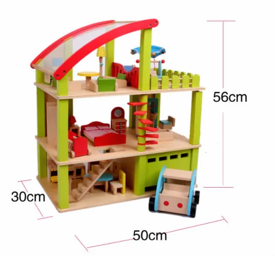 2013 HOT Wooden Doll house-mini house