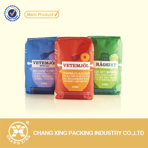 new products custom printed plastic food packaging bag for rice farina flour packaging
