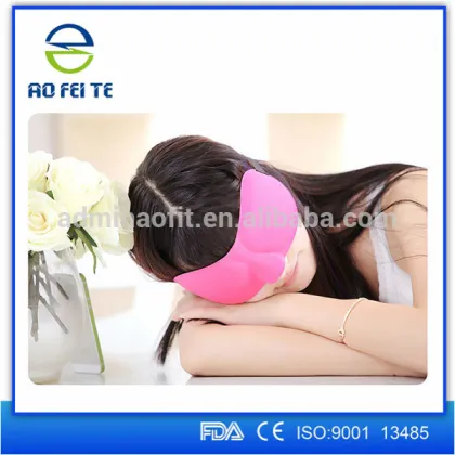 Airline sleeping satin eye mask with ear plug ST7078
