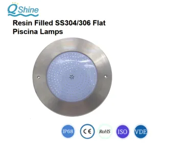 Flat SS304/306/316 casing pool lamps