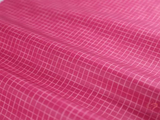 50D Check Printing Woven Fabric
