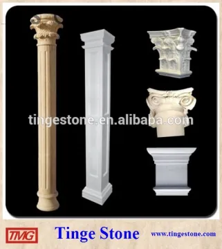 Stone pillar and column cap designs can be customized