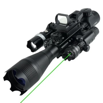 4-in-1 SFP Tactical Scope Combo for Hunting: 4-16X50 with EG Green Laser