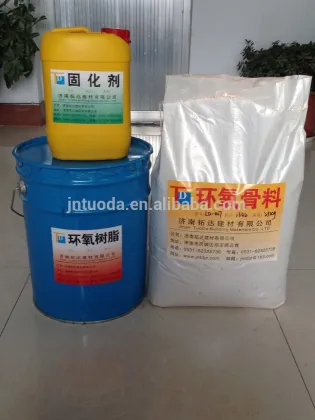 Epoxy resin grouting material