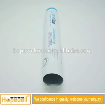 7.8 Ounce Total Fresh Mint Stripe Gel White Toothpaste Packaging Tube