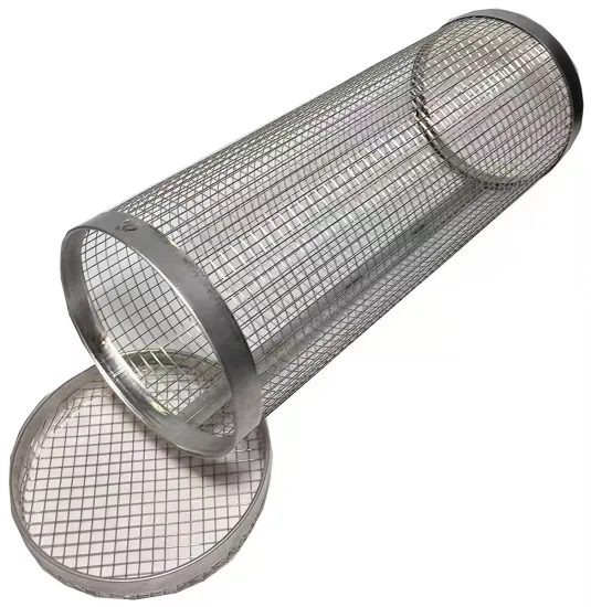 Round Stainless Steel Grilling Basket: Perfect Tool for BBQ Vegetables, Fries, Fish, and Meat