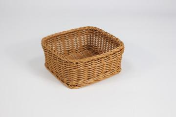 Washabale rectangle PP rattan basket for bread
