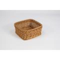 Washabale rectangle PP rattan basket for bread