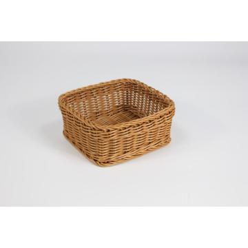 Washabale rectangle PP rattan basket for bread