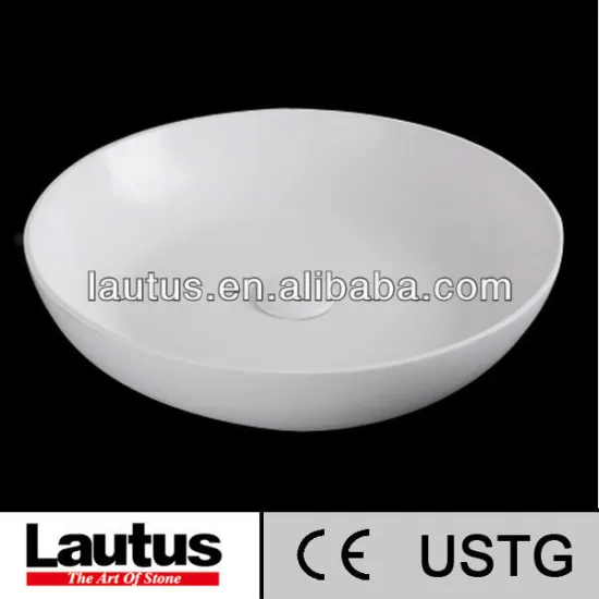 WHITE MOON LIGHT ARTIFICIAL STONE BASIN FOR BATHROOM,MOST POPULAR,IMU4545ML
