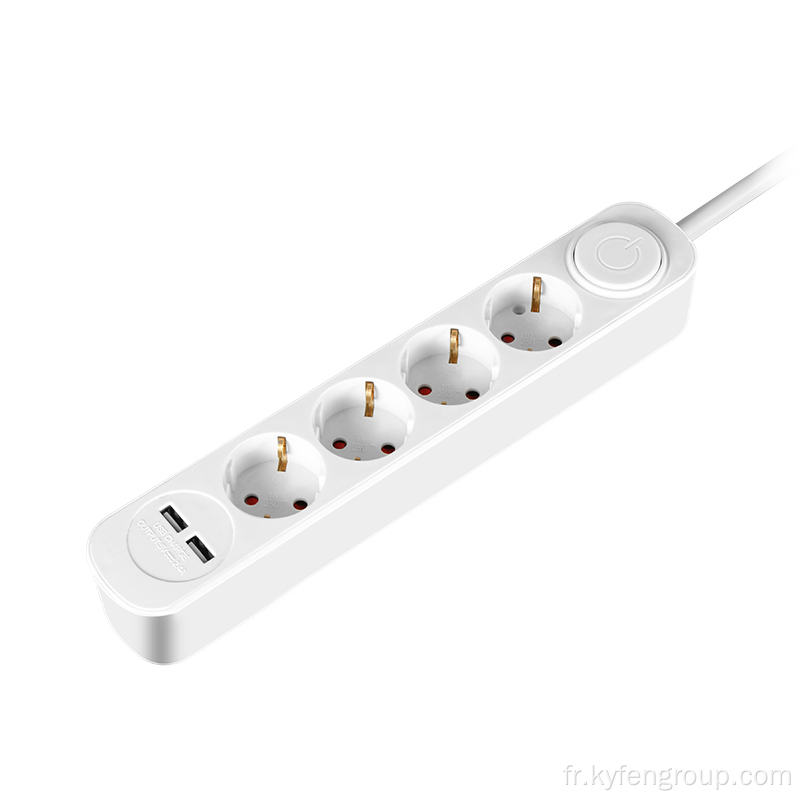 4-outlet schuko avec double type USB