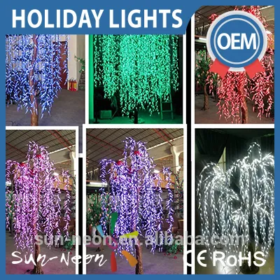 Led Willow Tree Lamp Wedding Decorative Simulation Trees