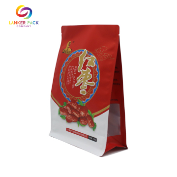 Bolsa de fondo plano de aluminio laminado para aperitivos
