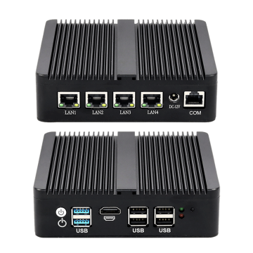 Quad Core J4125 4x2.5GBE Bộ định tuyến Gateway Tường lửa NIC