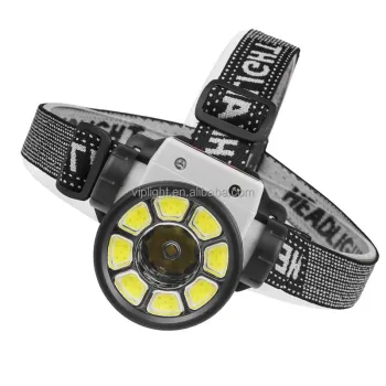 USB Rechargeable COB Headlamp with 4 Working Modes and Magnetic Function for Outdoor Activities
