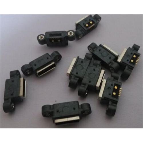 Waterproof Micro USB 5P SMT Receptacle