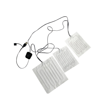 Custom Alloy Fibre Electric Heating Pads 3 in 1 Winter Keep Warm Products 5v USB Heating Pad for Clothes/Jacket