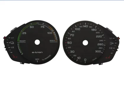 Universal Digital Power Meter and RPM Meter Instrument Cluster Panel