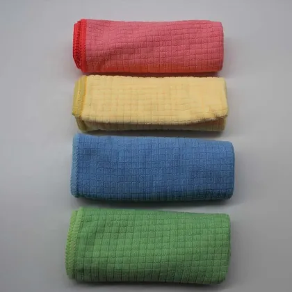 Korea Microfiber Lattice Cloth 30x40cm 250gsm Cleaning Towel/Rag