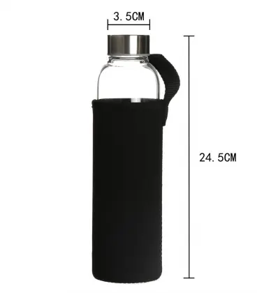 Hot selling new design glass water bottles