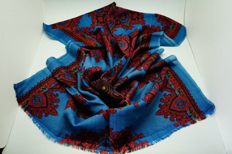 Printed Wool Scarf Yf 2013 820