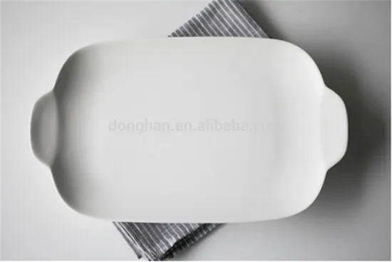 High quality white oblong shape baking pan