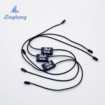 Plastic Hanging Accessory with Logo: Head Seal Tag and Wax Rope Clothing Label