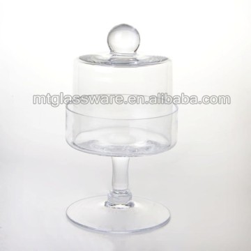 glass cupckate stand with cake dom