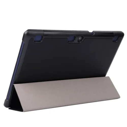 Karst Texture 3 Folding PU Leather Tablet Case for Lenovo Tab 2 A10-70