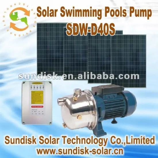 SOLAR CLEAN WATER PUMP FOR SWIMMING POOLS