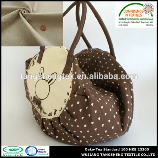 100%Recycled polyester canvas fabric with waterproof for bags/tents