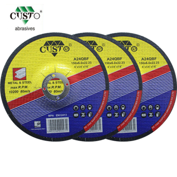 Custom Grit Carborundum Soft EN12413 Specification Grinding Wheel for Metal