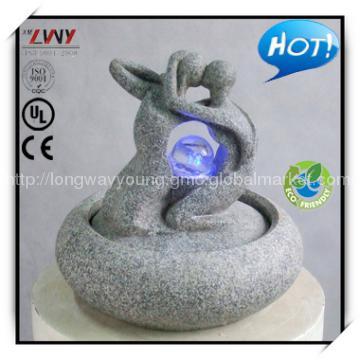9.5 Inches Granite Color Resin Indoor Table Fountain - Loving