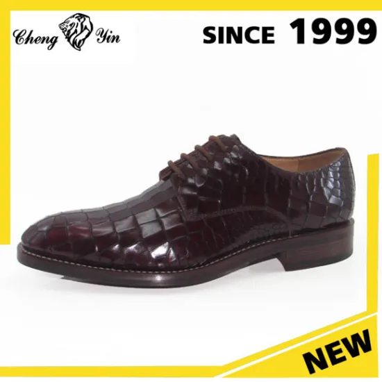 New Arrival Stiching nice italian Goodyear welt Lace-up luxurious Bark grain leather Men Oxford Dress Shoes