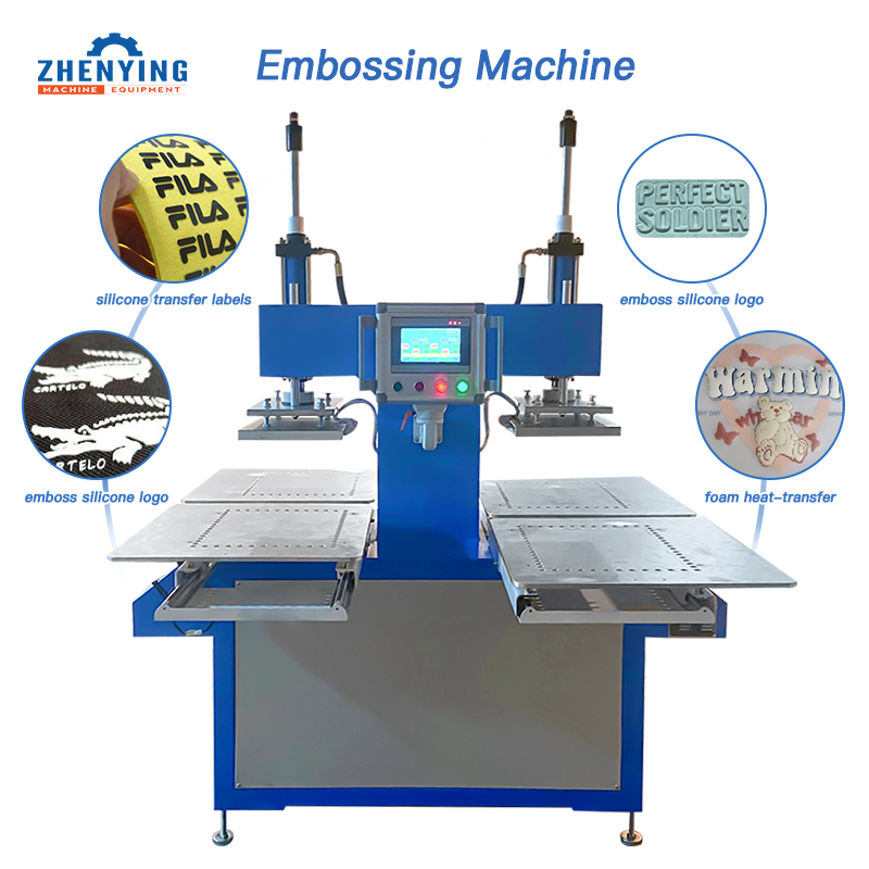 Silicone Embossing Machine Label Making Machine on Leather