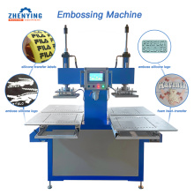 Silikon -Präge -Maschine Etikett Maschine auf Leder